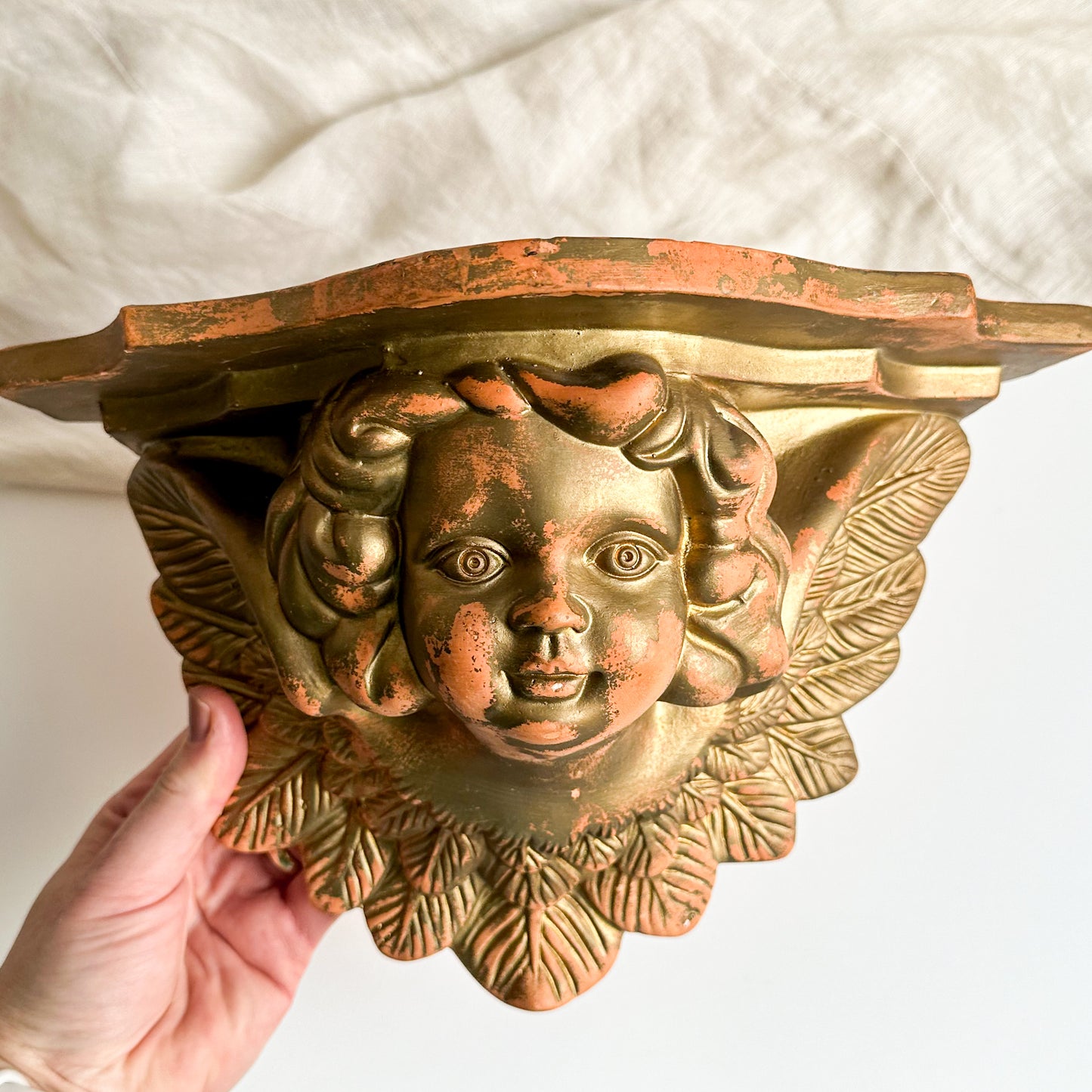 Floating Cherub Wall Shelf