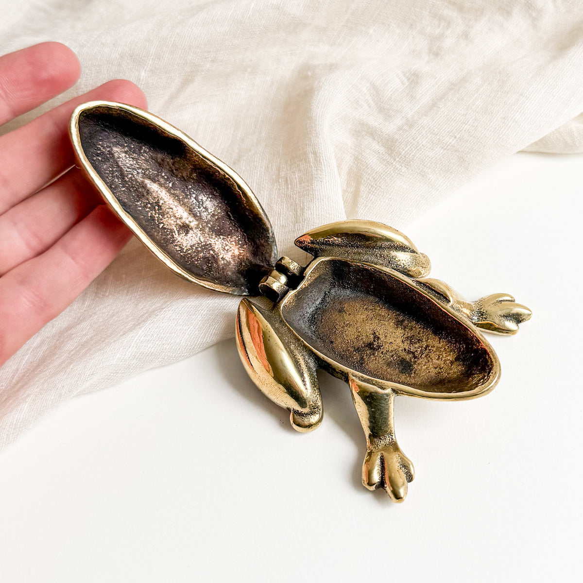 Brass Frog Box / Ashtray