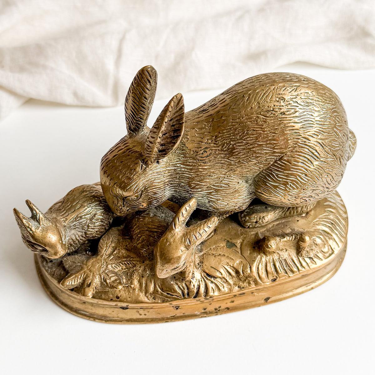 Brass Rabbit Figurine