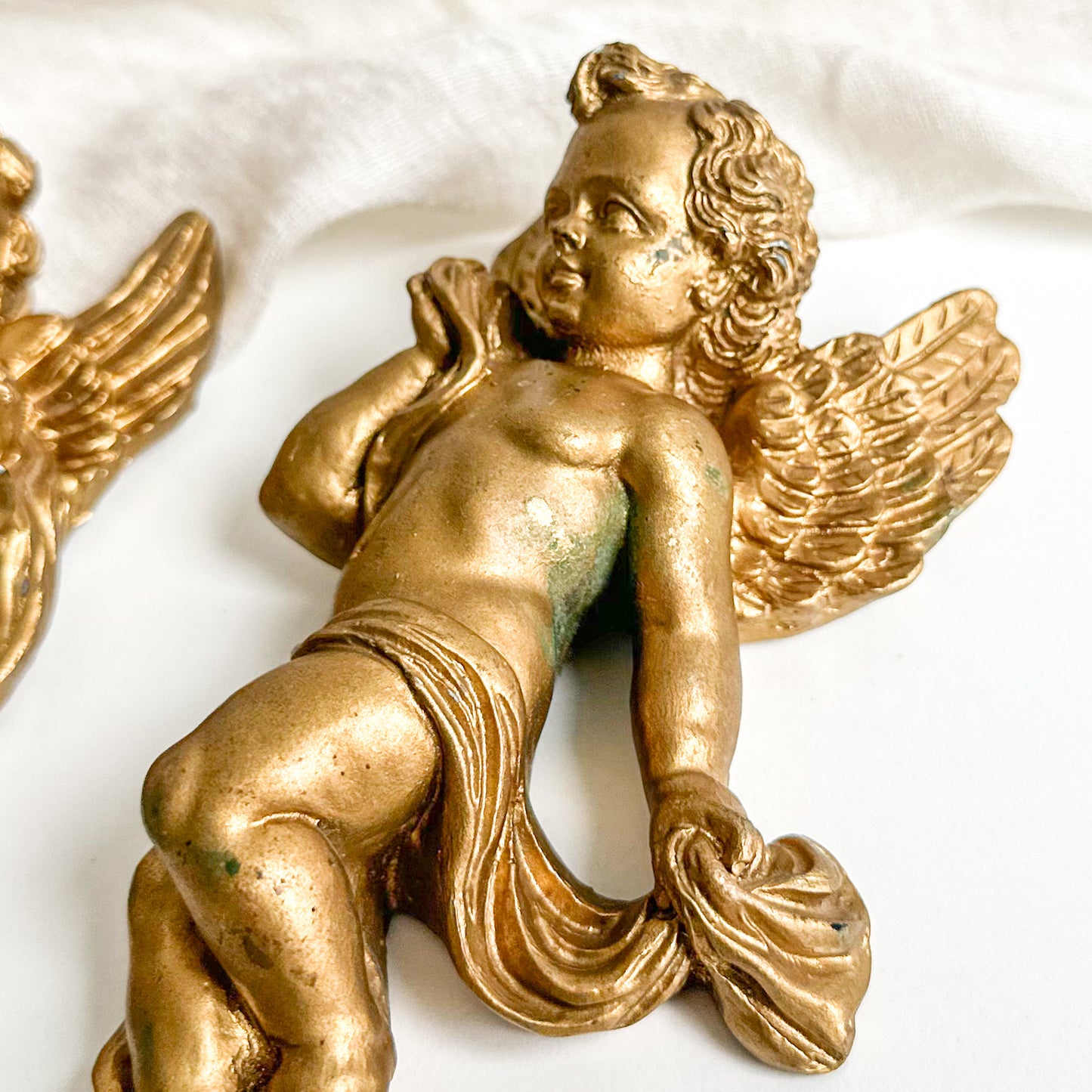 Pair of Cherub Wall Decorations