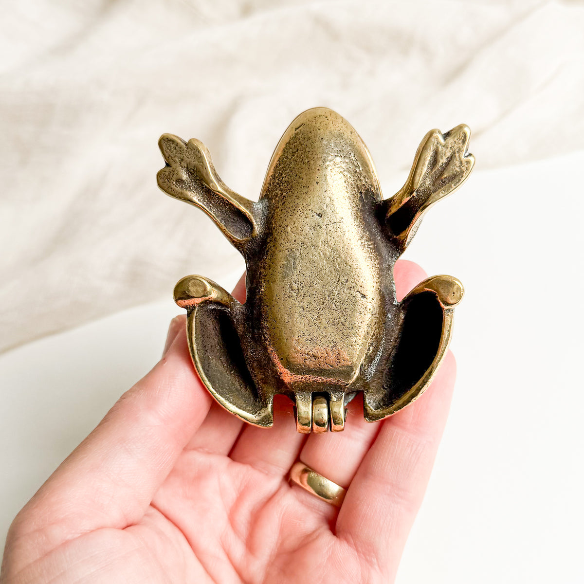 Brass Frog Box / Ashtray