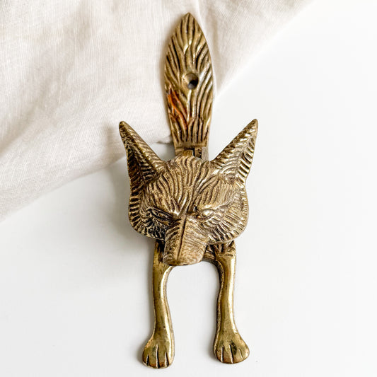 Brass Fox Door Knocker