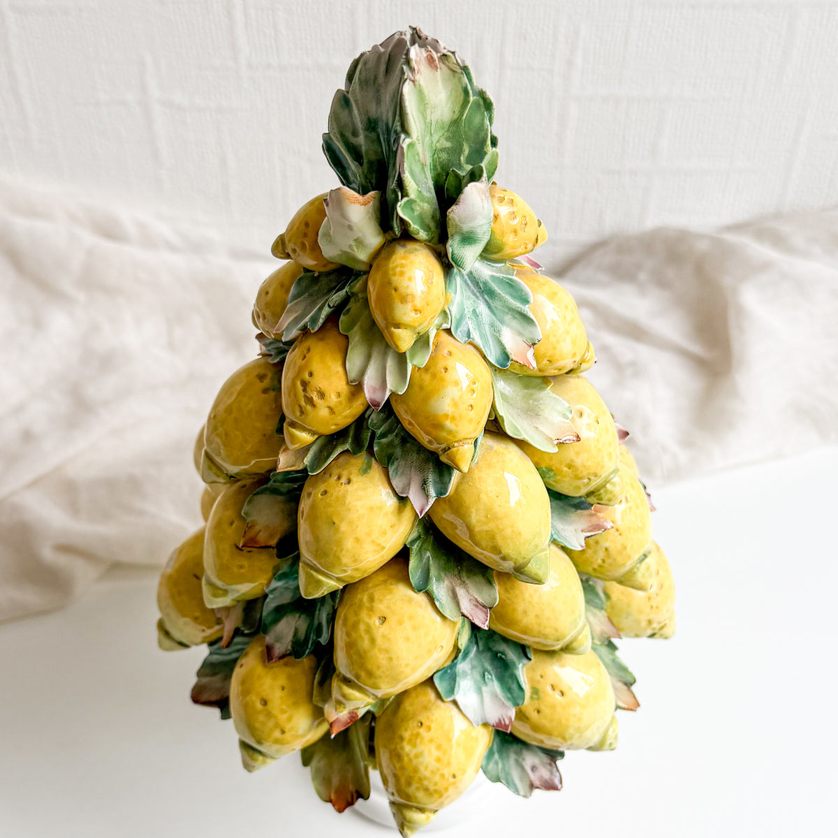 Capodimonte Ceramic Lemon Topiary