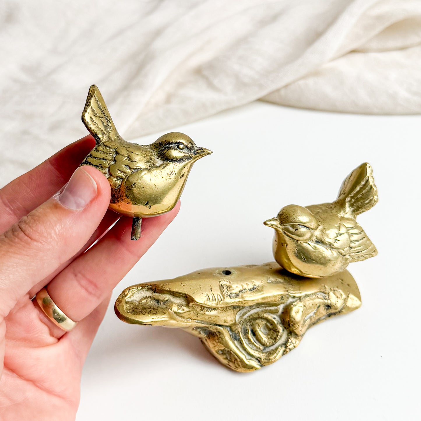 Brass Bird Figurine