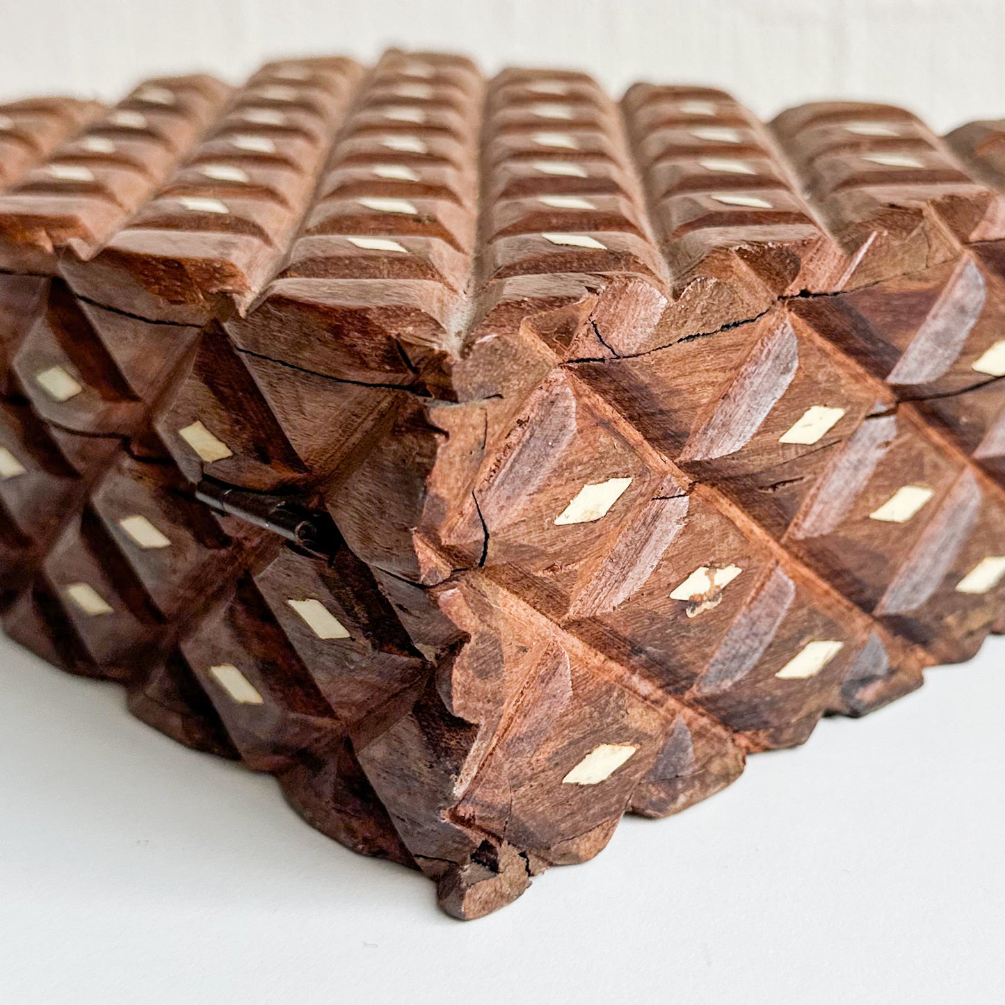 Hand Carved Inlay Box