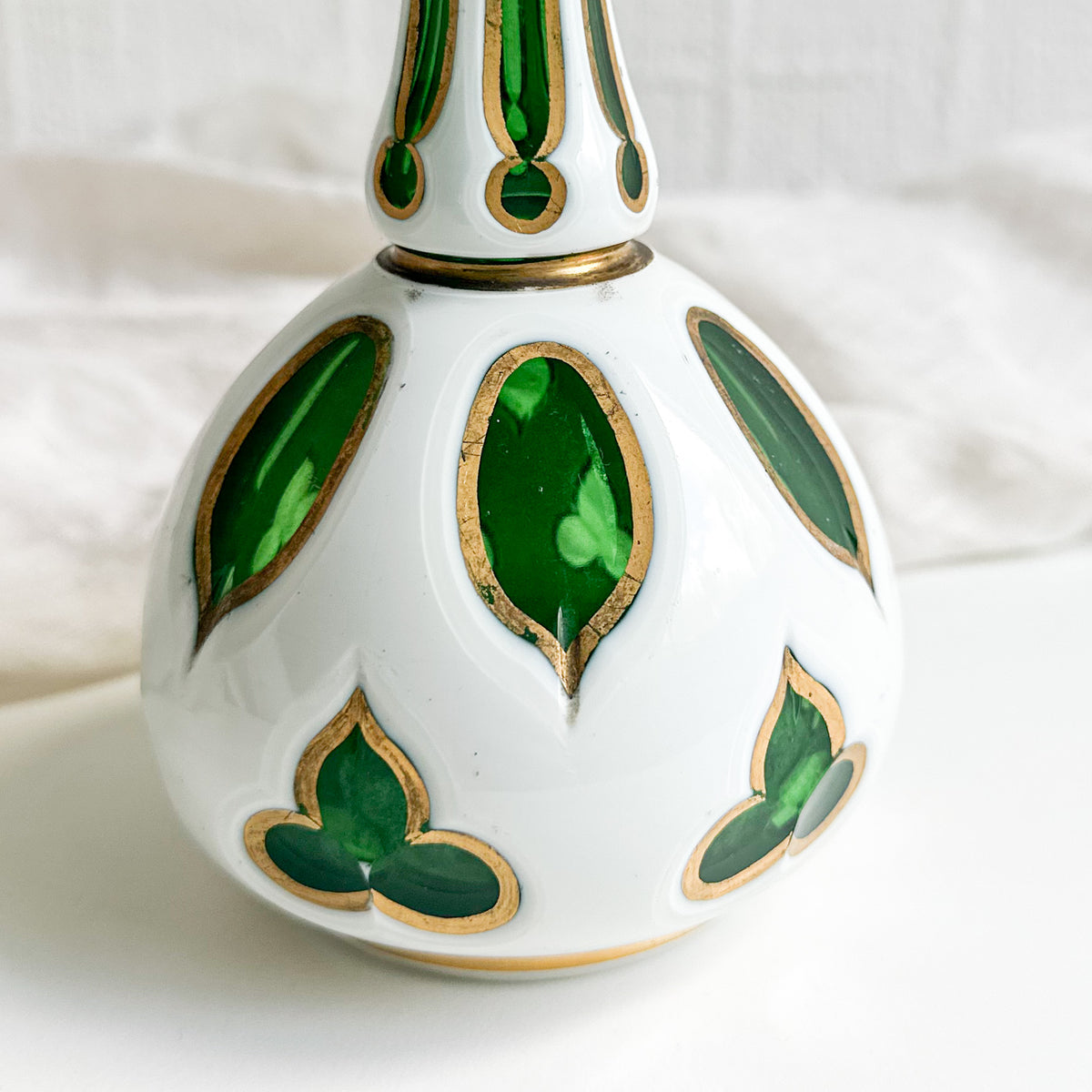 Bohemian Overlay Glass Decanter