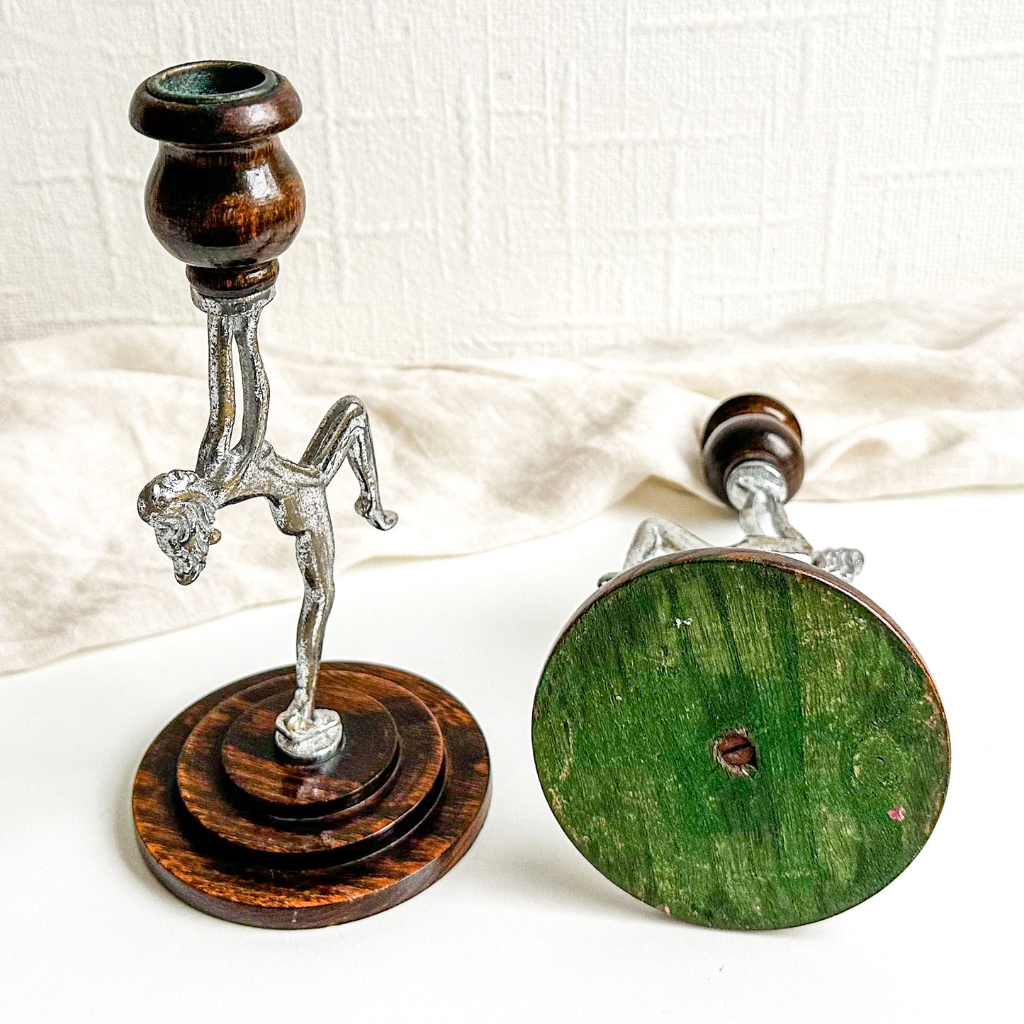 Pair of Art Deco Candlesticks