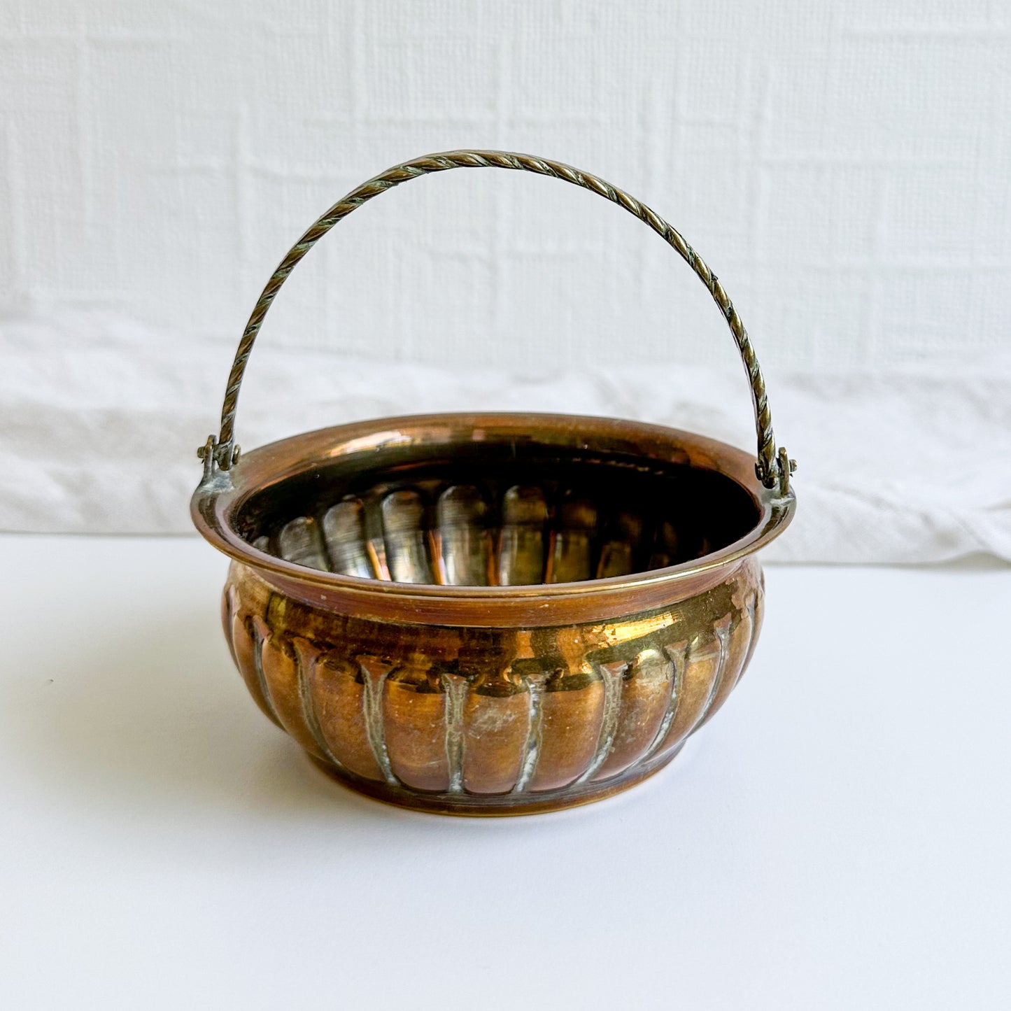 Brass Trinket Bowl / Basket