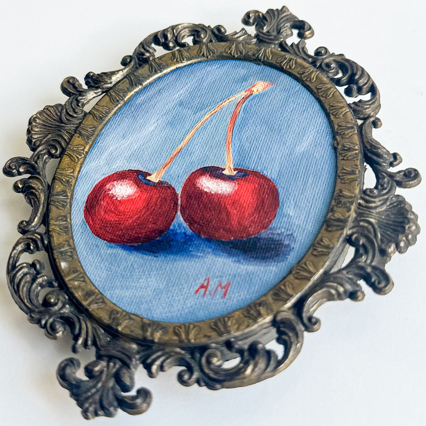 “Ruby Pair” - Original Oil Painting