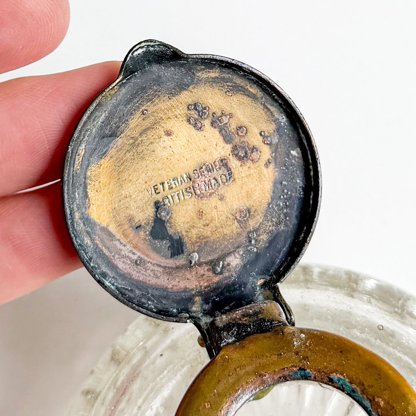 Vintage Glass Inkwell