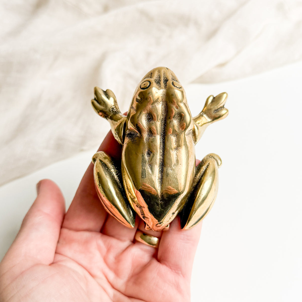 Brass Frog Box / Ashtray