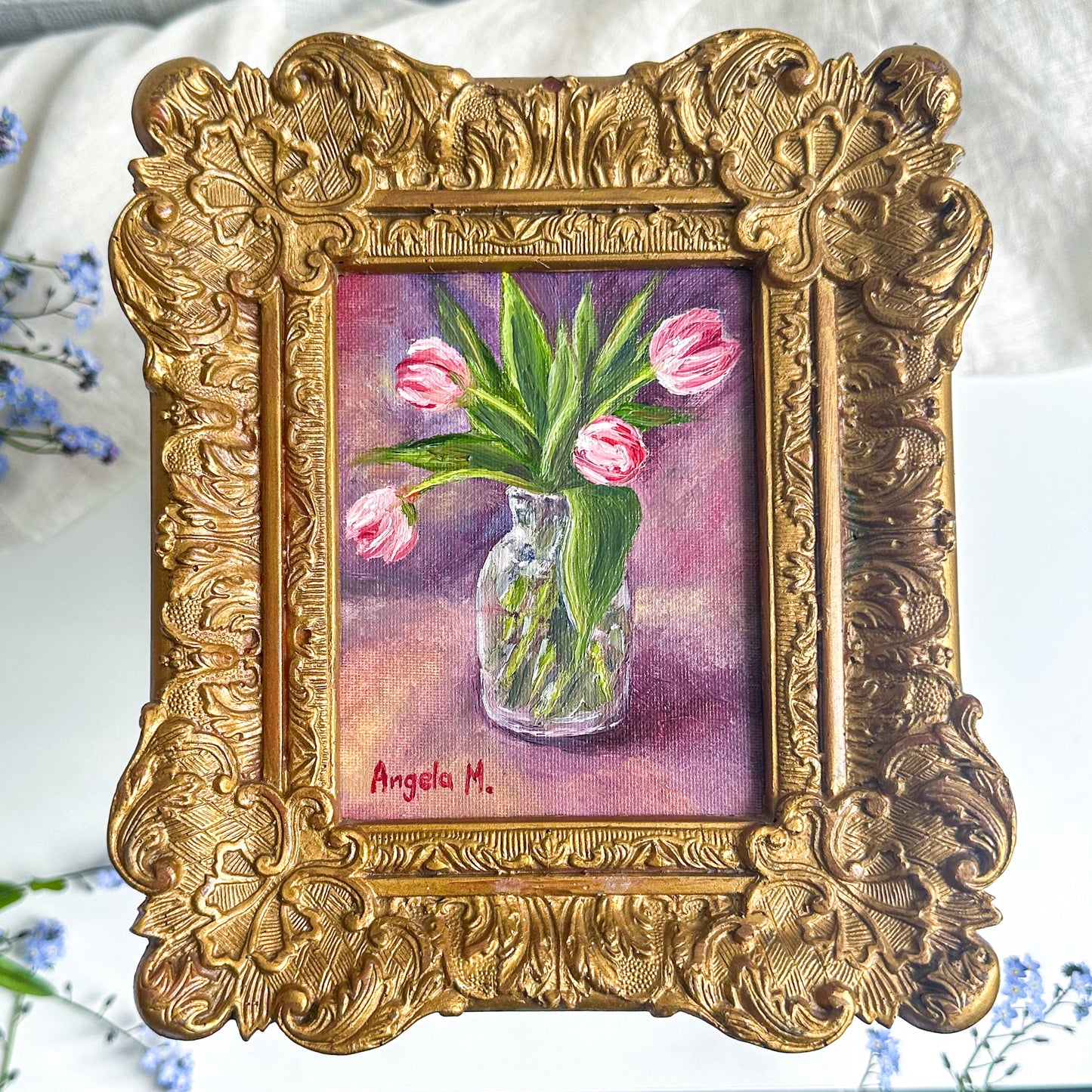 “Tuesday Flowers” - Original Oil Painting