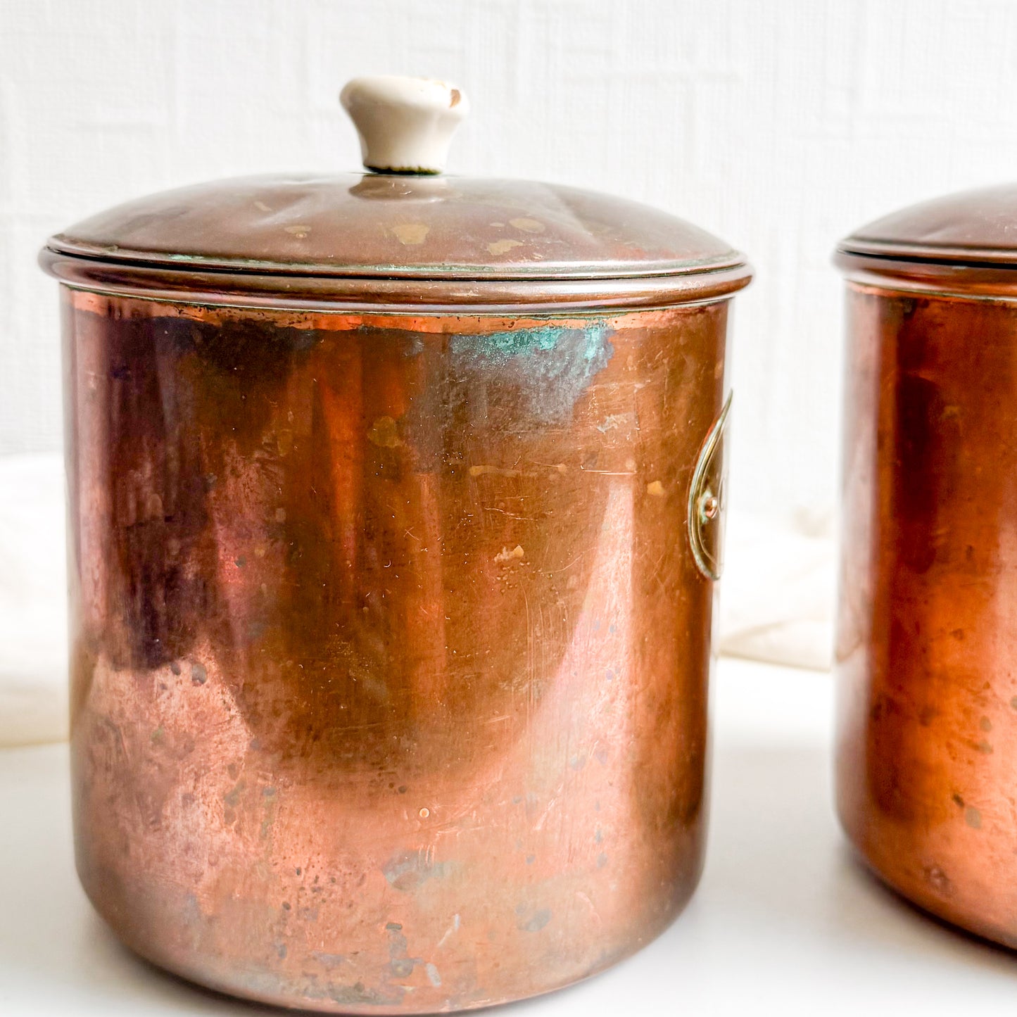 Copper Tea and Coffee Canisters