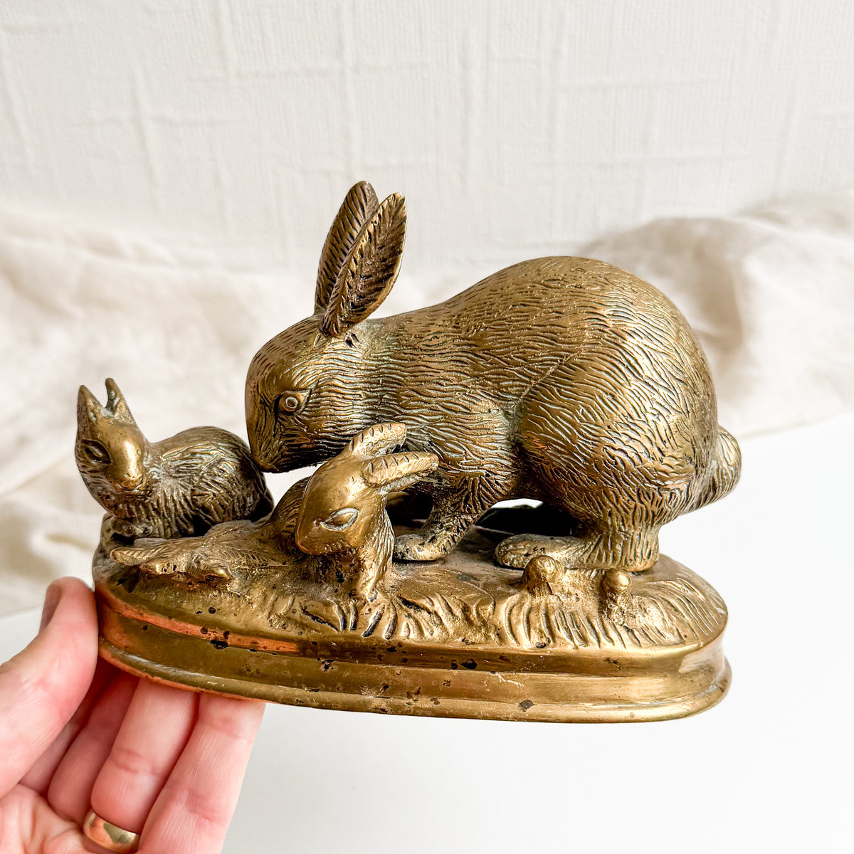 Brass Rabbit Figurine