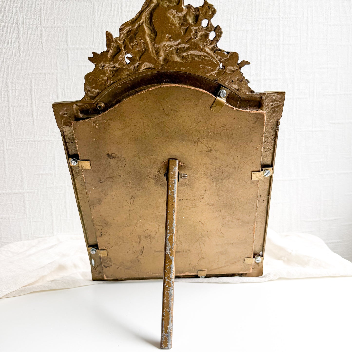 Ornate Brass Table Mirror