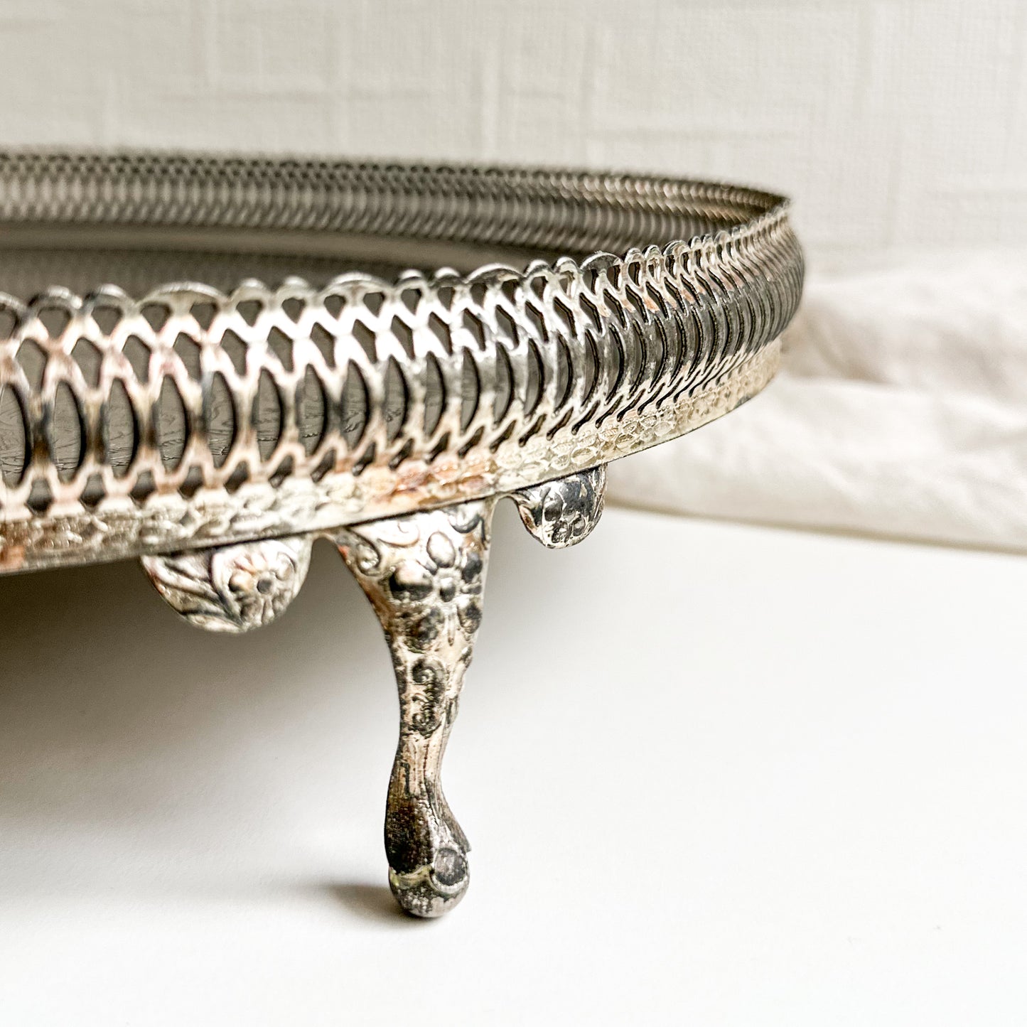 Silver Plated Tray on Legs