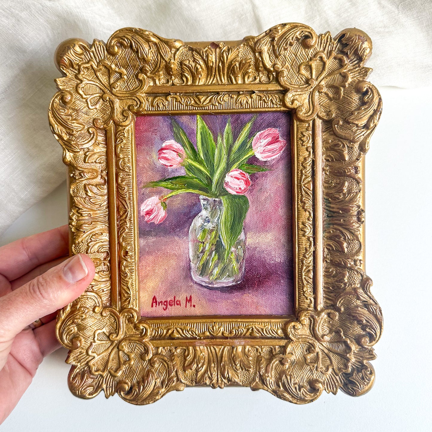 “Tuesday Flowers” - Original Oil Painting