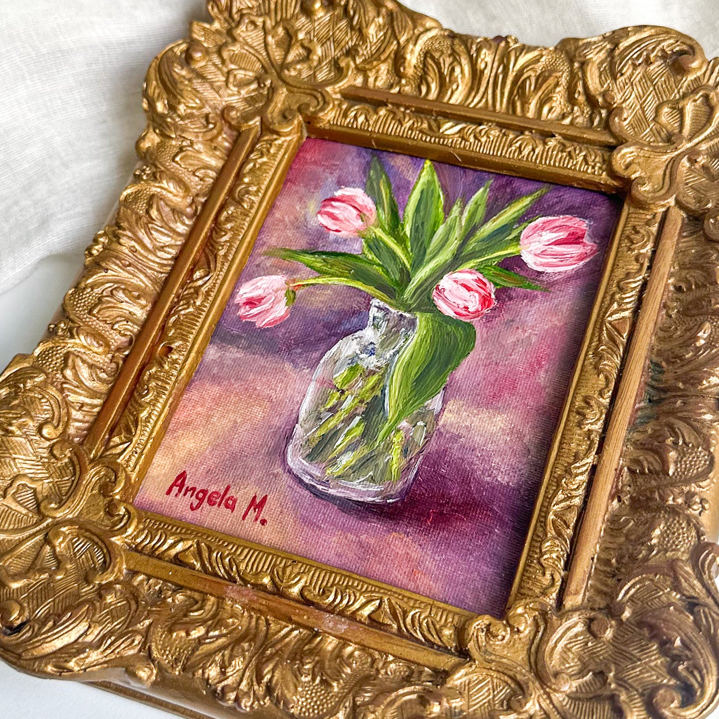 “Tuesday Flowers” - Original Oil Painting