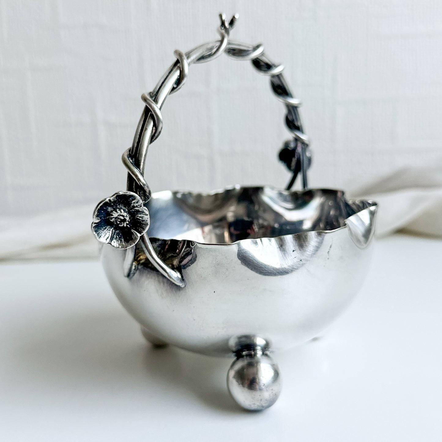 Silver Plated Basket Bowl