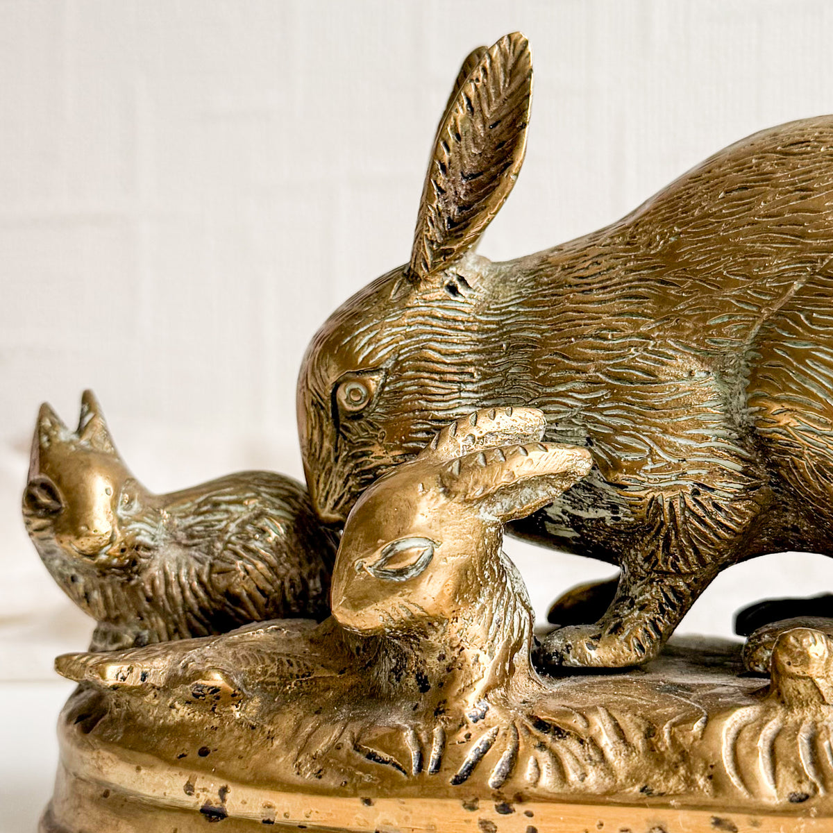 Brass Rabbit Figurine