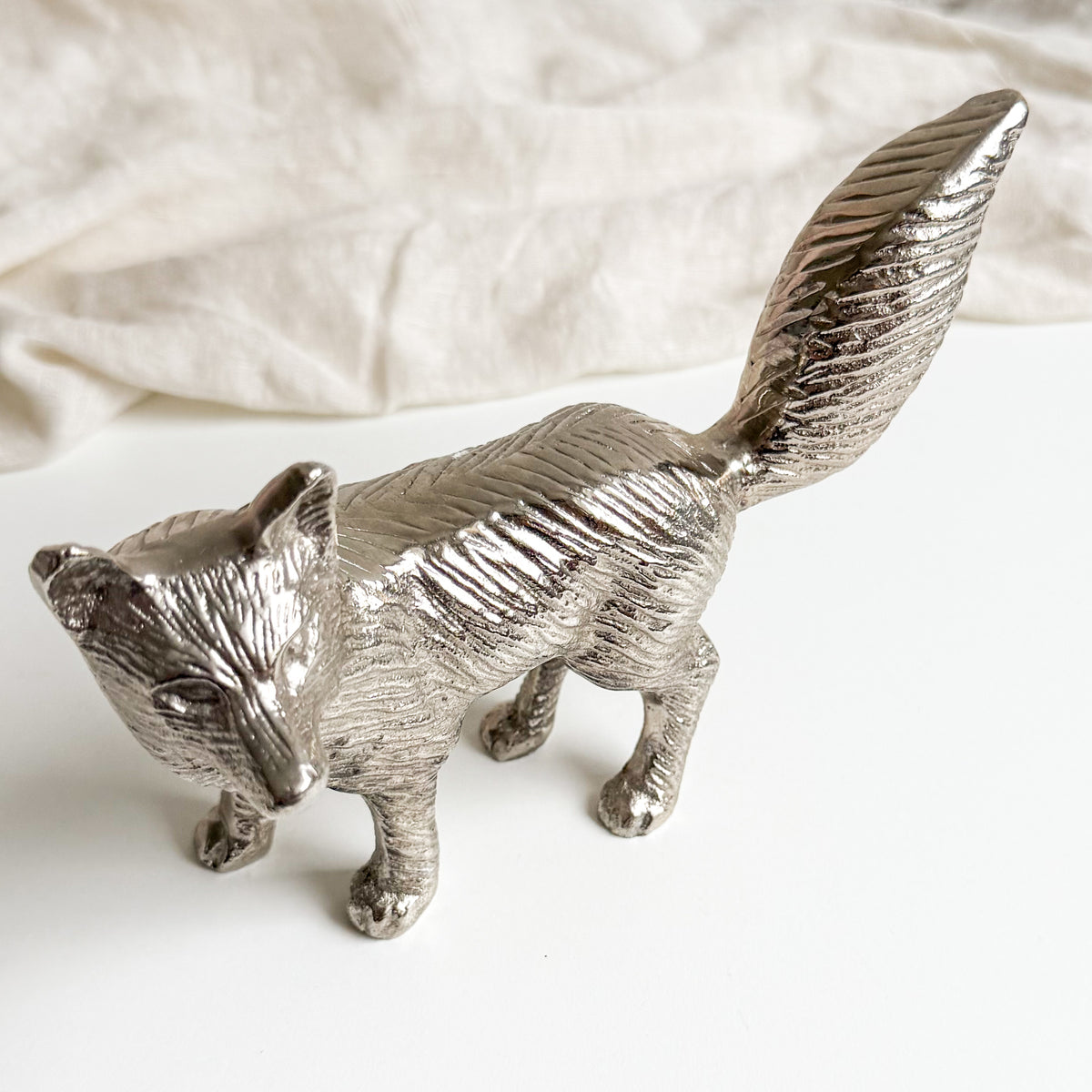 Metal Fox Figurine