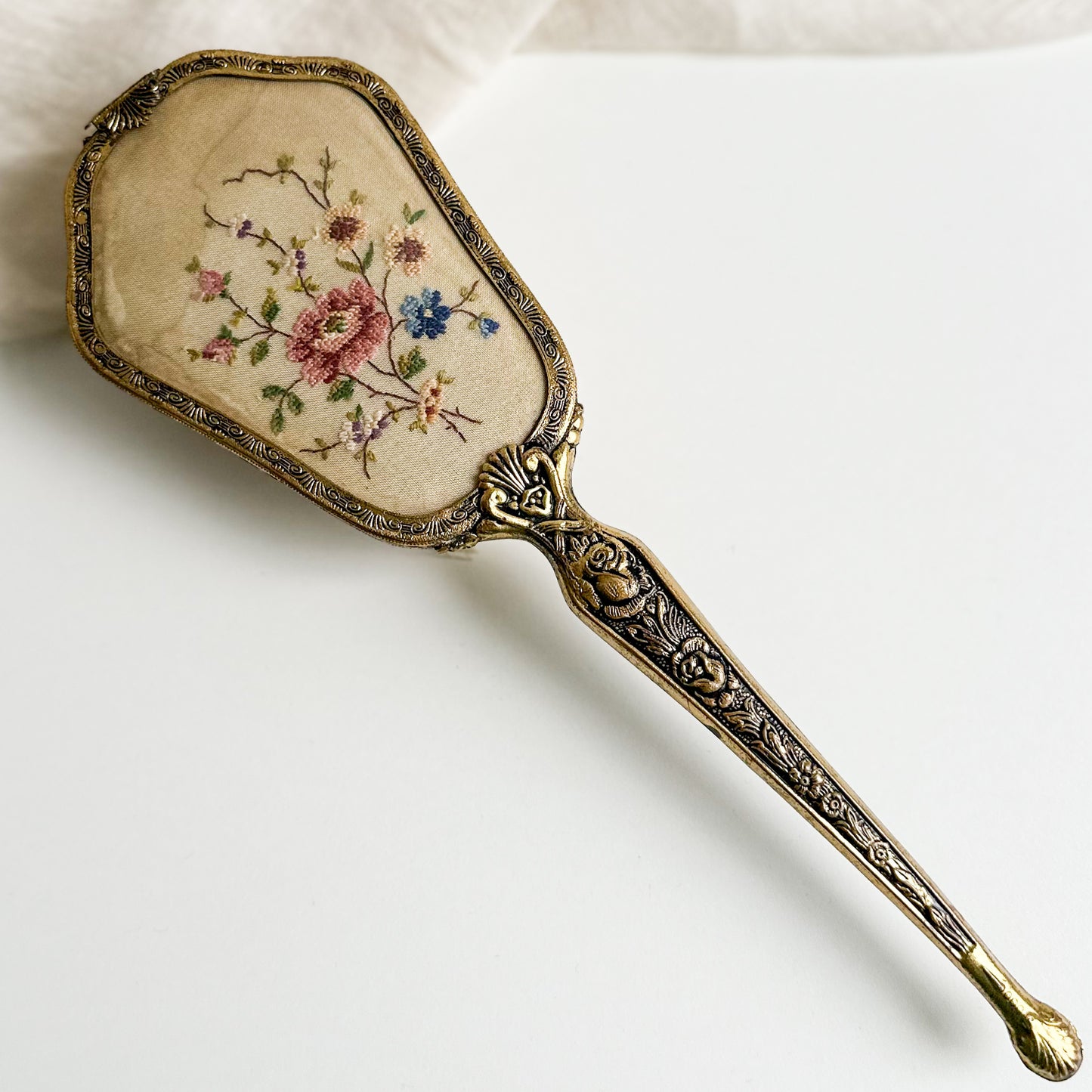 Hair Brush with Hand Embroidery