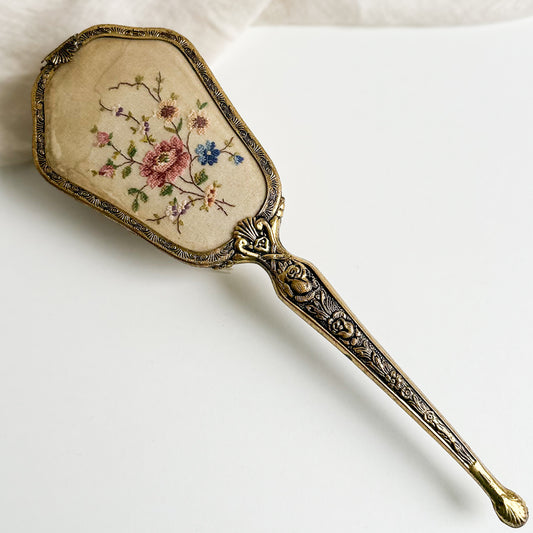 Hair Brush with Hand Embroidery