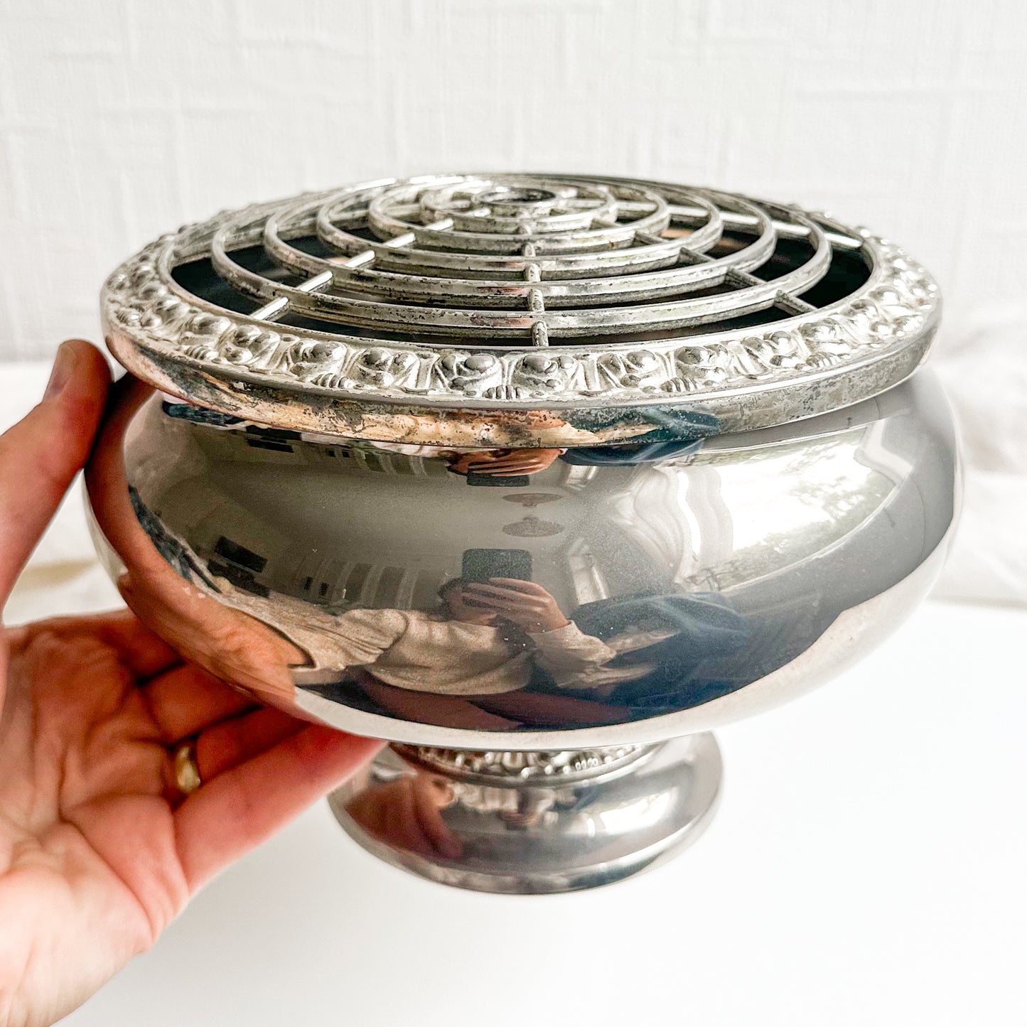 Silver Plated Rose Bowl