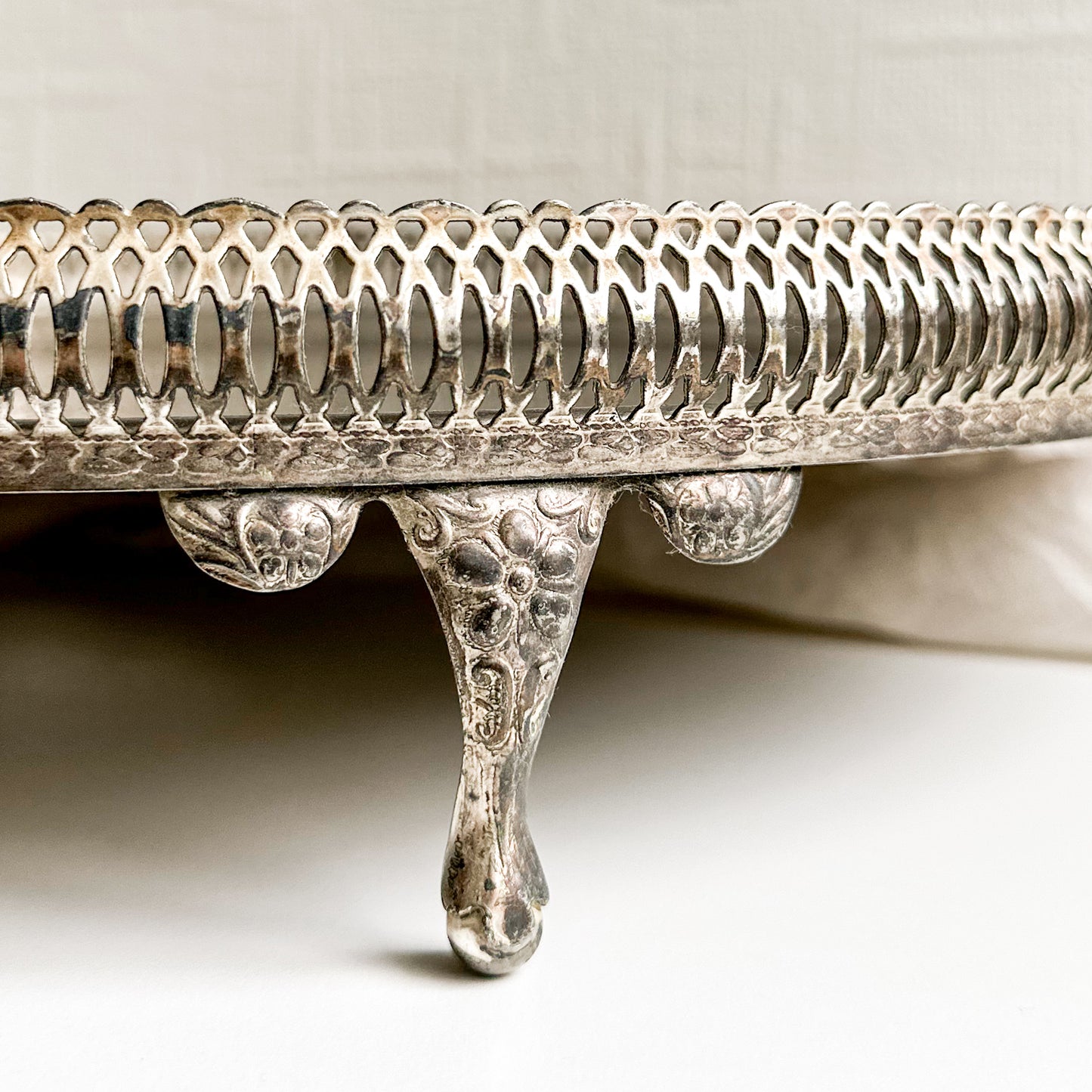Silver Plated Tray on Legs