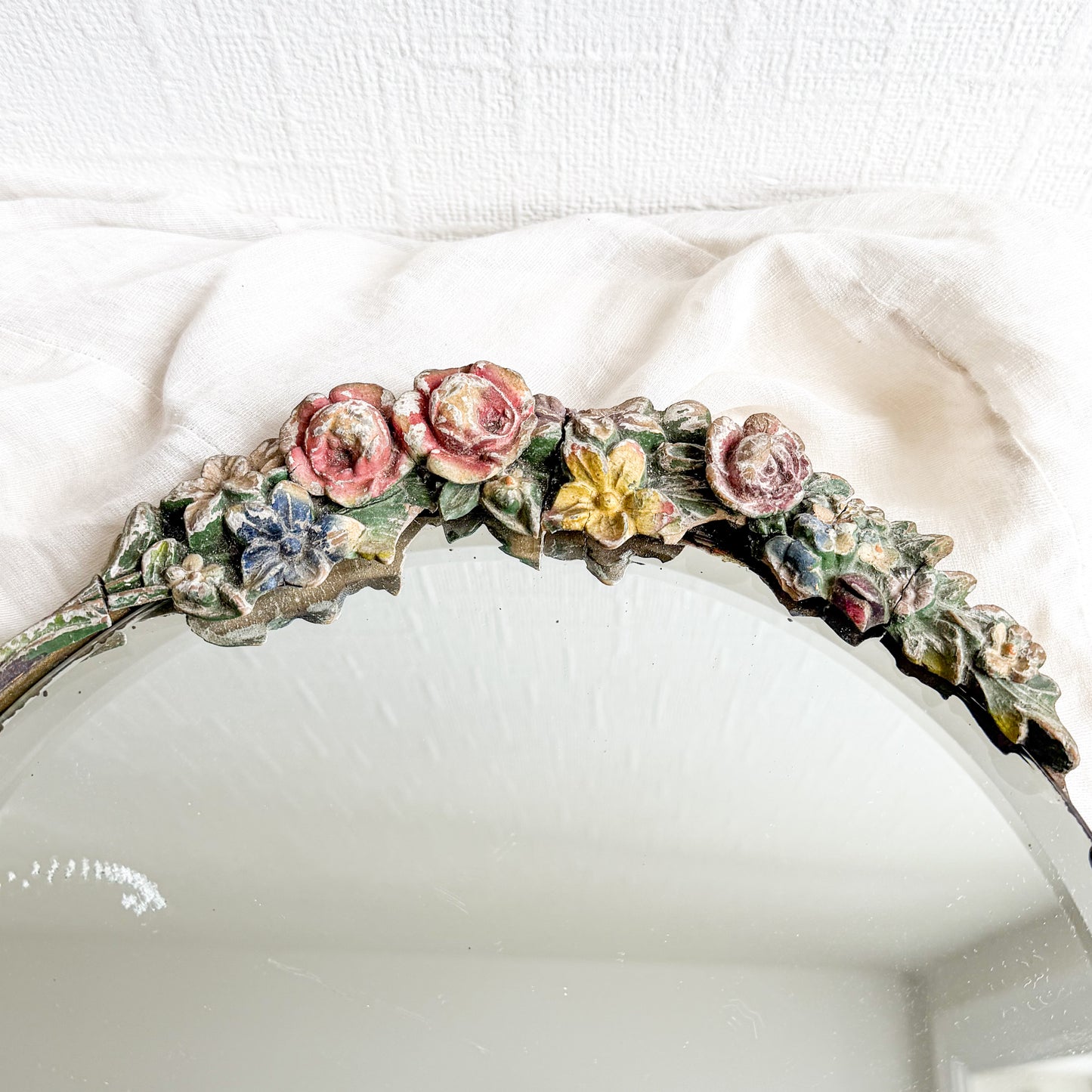 Ornate Barbola Table Mirror