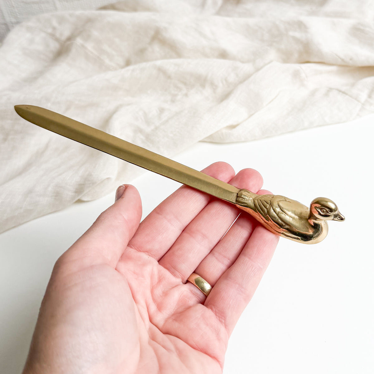 Brass Duck Letter Opener