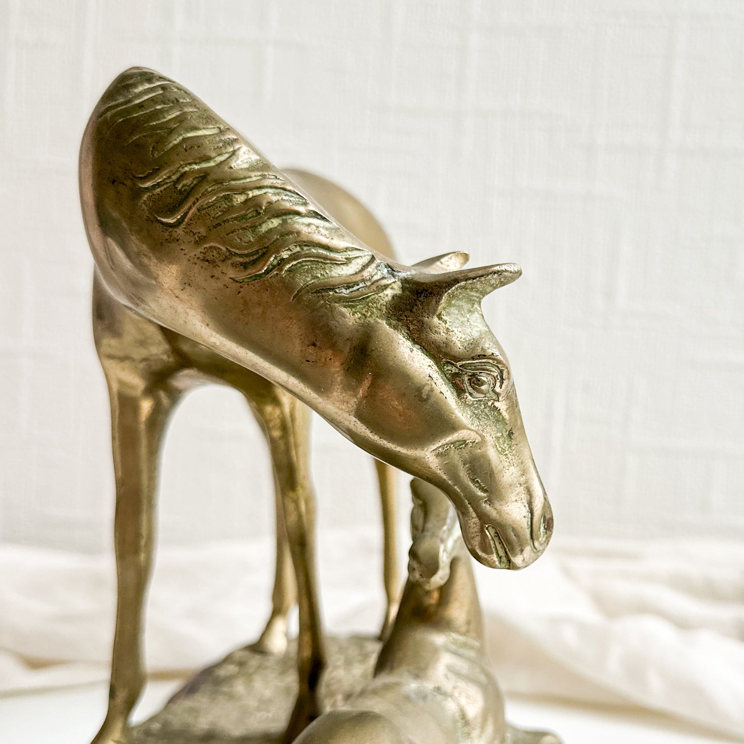 Brass Horse Statue