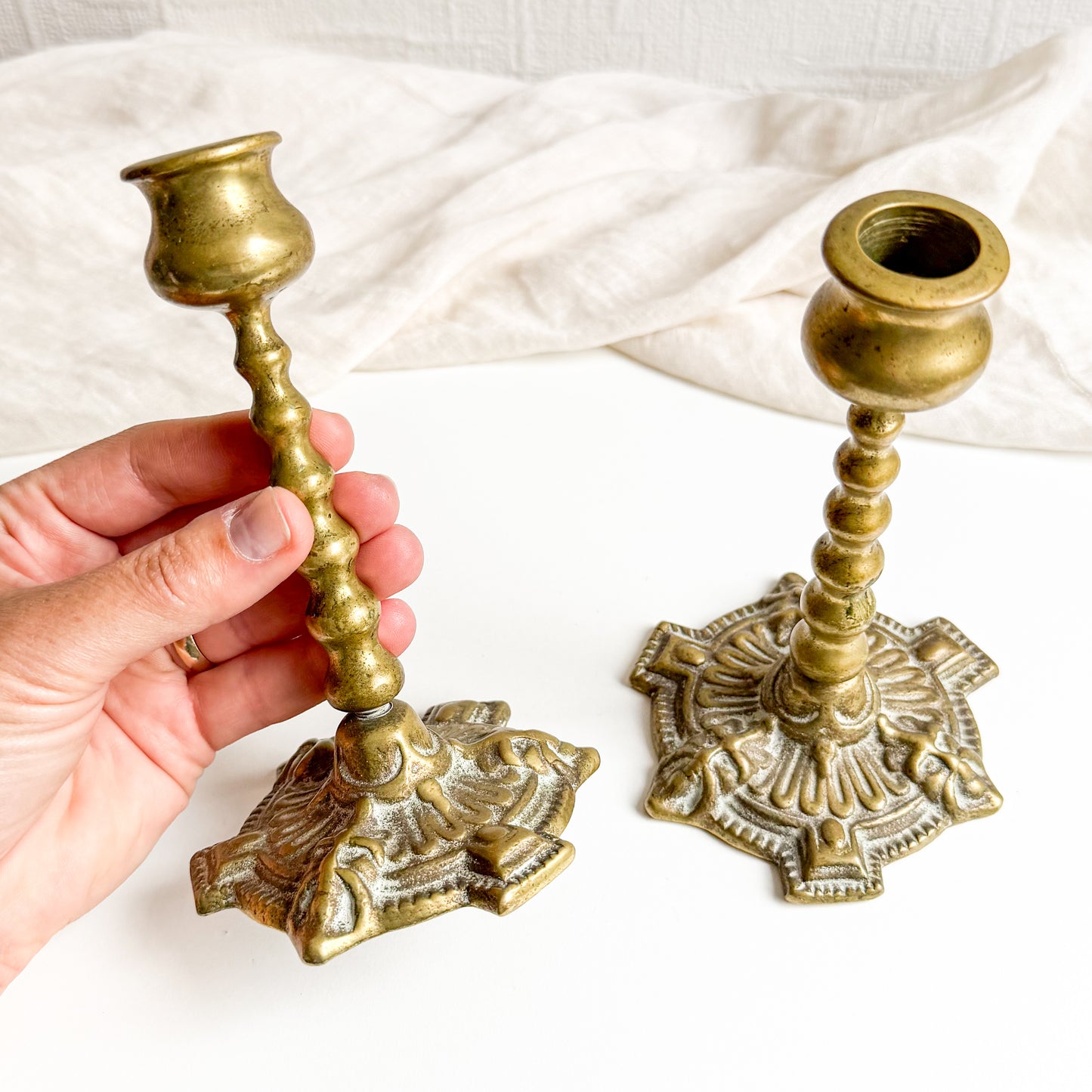Pair of Brass Candlesticks