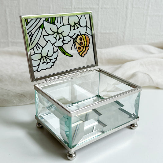 Bevelled Glass Jewellery Box