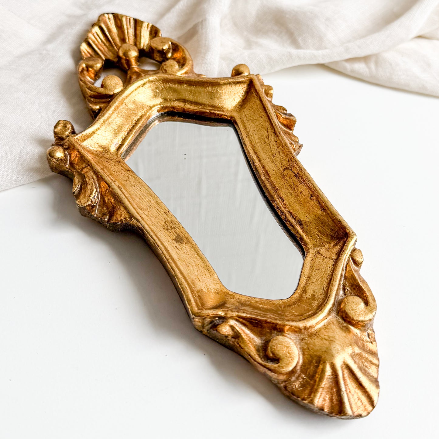 Small Italian Florentine Mirror