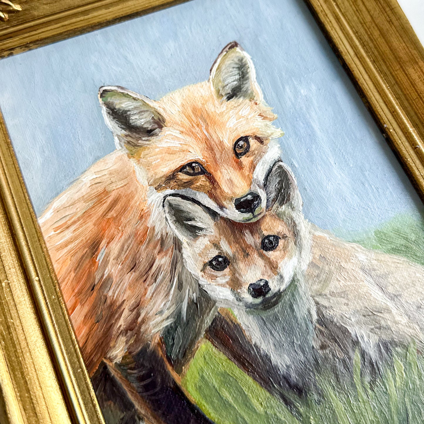 “Two in the Grass” - Original Oil Painting